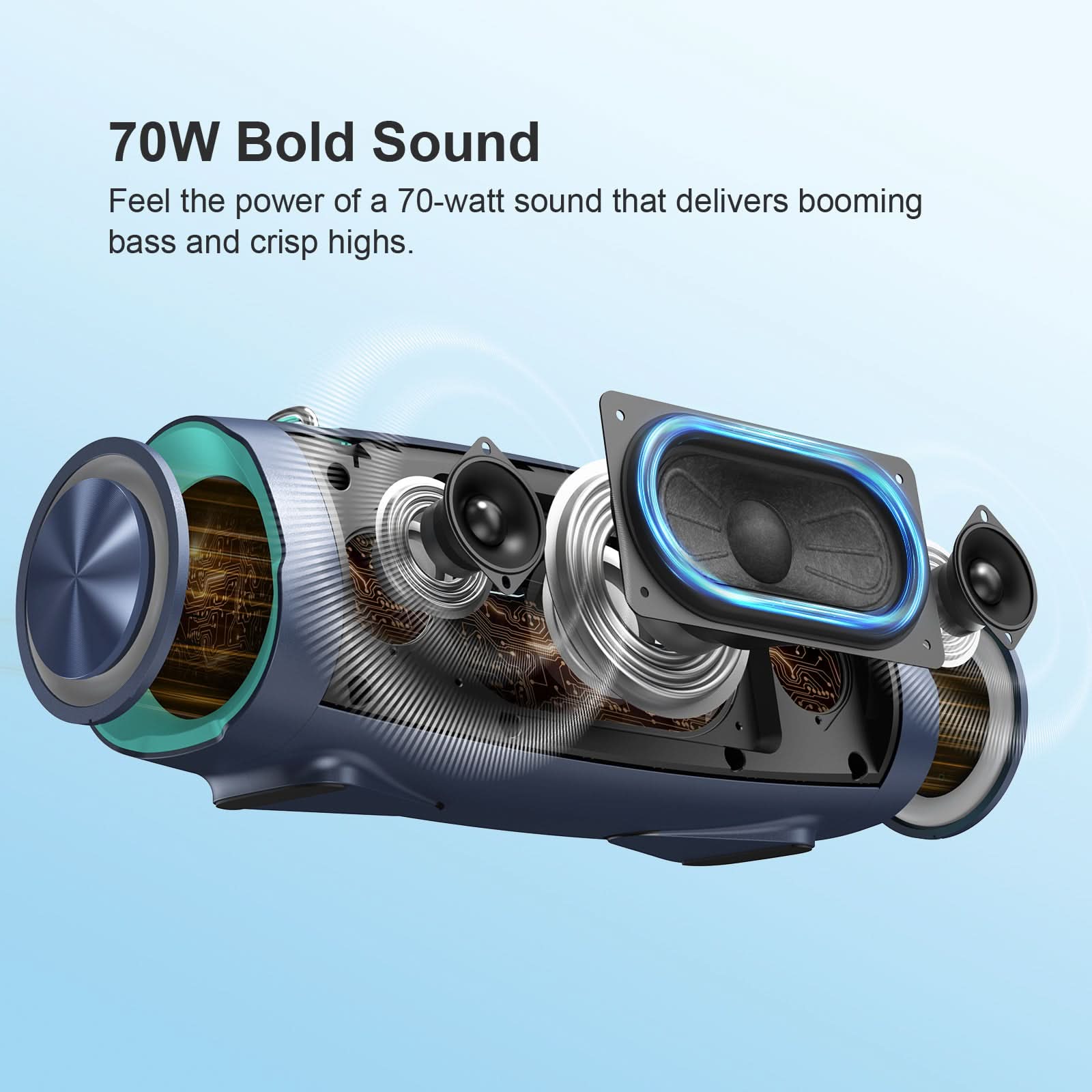 Doss Extreme Boom Pro D100 Outdoor Bluetooth Speaker