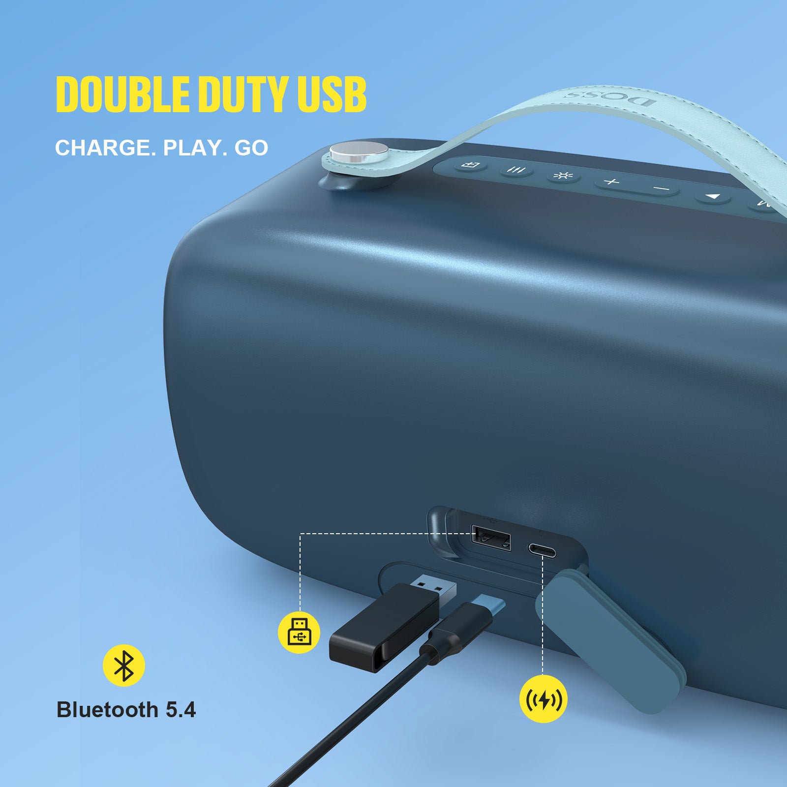 DOSS Extreme Boom Pro D300 Bluetooth Speaker