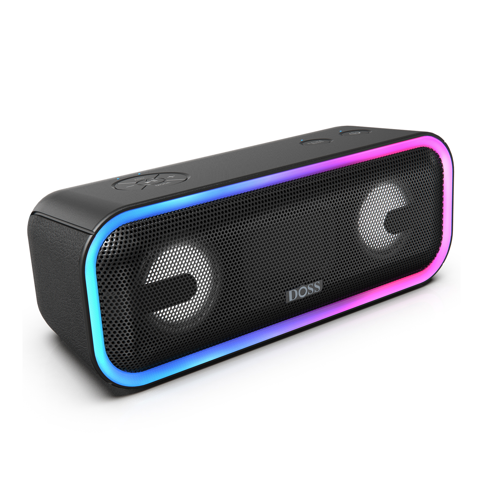DOSS SoundBox Ultra Casse Bluetooth 80W - Audio 2.1 Con Bassi Potenti, Doppia DSP, 18h Di Autonomia, BT 5.3, USB/AUX - Per Casa E Ufficio - 4