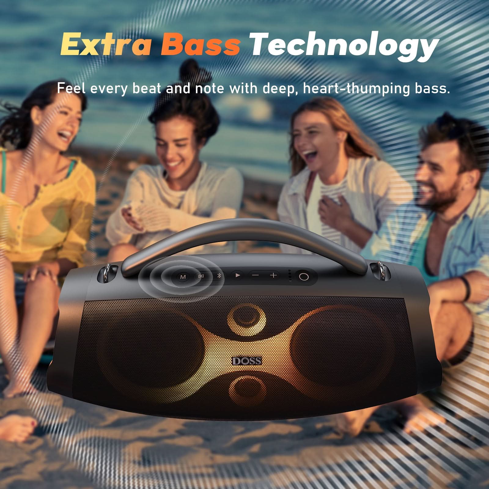 Doss Extreme Boom Pro D200  Outdoor Bluetooth Speaker