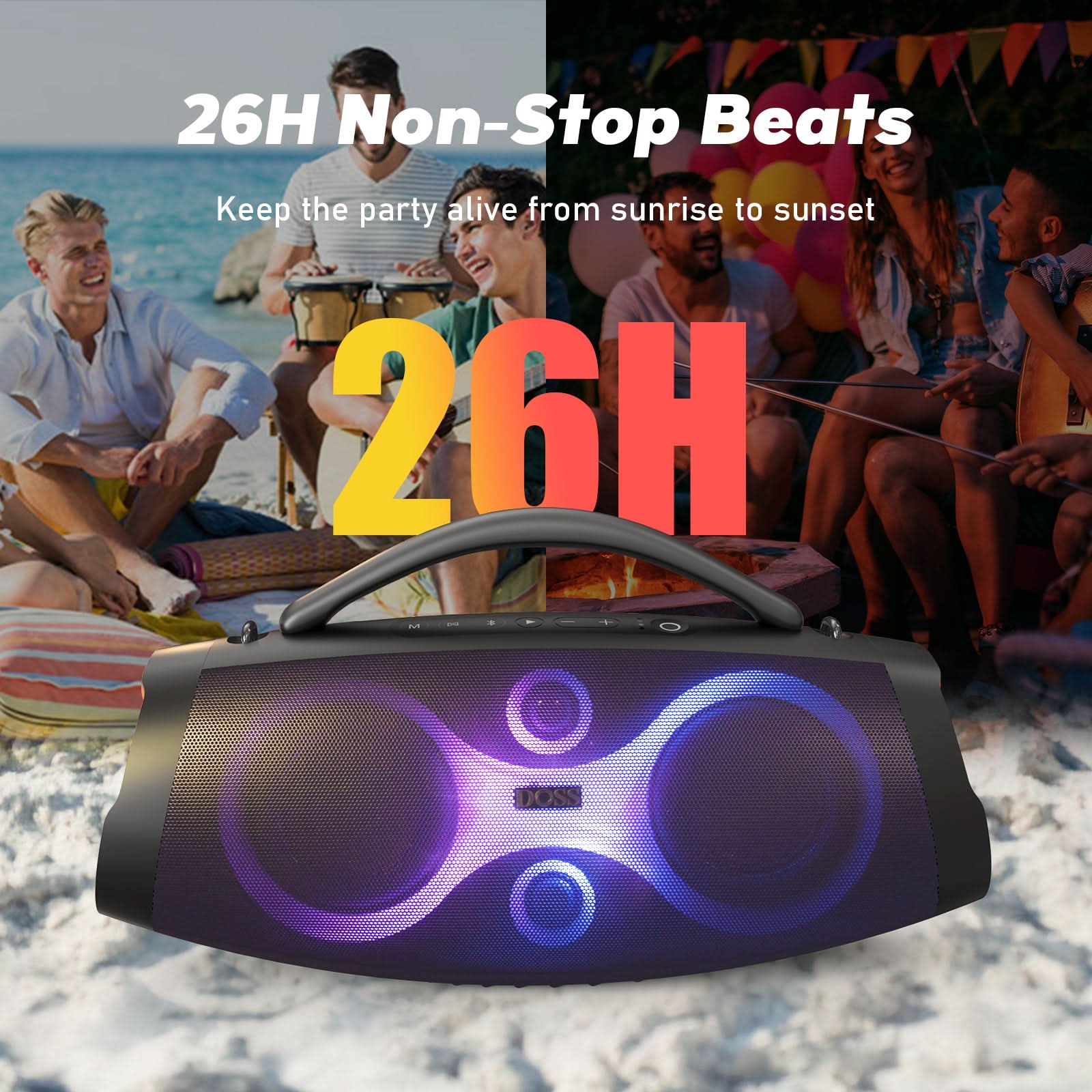 Doss Extreme Boom Pro D200  Outdoor Bluetooth Speaker