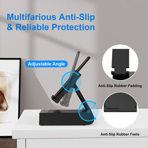 DOSS Cell Phone Stand with Wireless Bluetooth Speaker