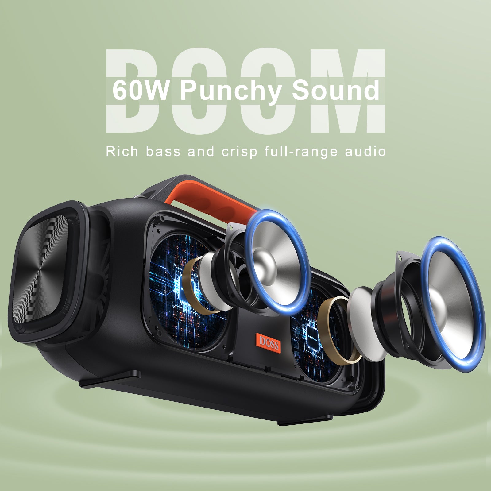 DOSS Extreme Boom Bluetooth Speaker
