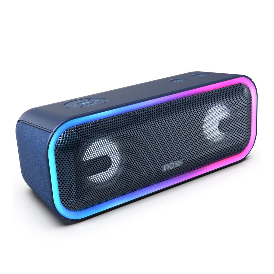 DOSS Extreme Boom - Altavoz Bluetooth para exteriores con sonido potente de  60 W, tiempo de reproducción de 30 horas, banco de energía integrado de