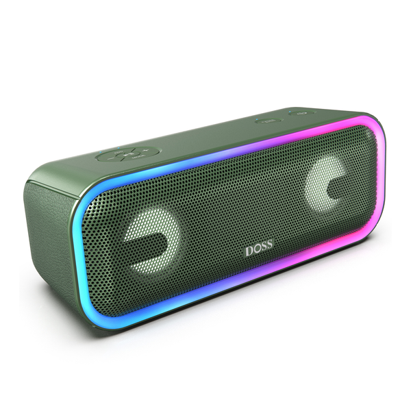 DOSS SoundBox XL Pro Altoparlante Bluetooth 50W: Stereo Potente, Bassi Extra, Batteria 16h, Impermeabile IPX5